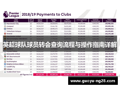 英超球队球员转会查询流程与操作指南详解 英超球队球员转会查询流程与操作指南详解
