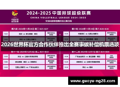 2026世界杯官方合作伙伴推出全赛事碳补偿机票选项